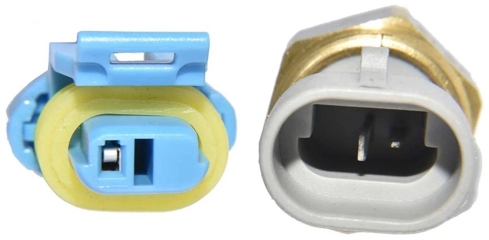 Walker Products Brass Coolant Temperature Sender with Mating connector and pigta - Image 3 of 4