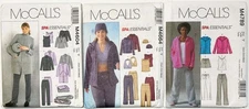 Lot of 3 McCall's Spa Essentials M4604 M4664 M4789 Size XS-S-M Uncut