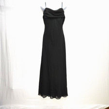 Women’s B.Smart Black Floor Length Long Maxi Dress Size 9/10 Spaghetti Strap