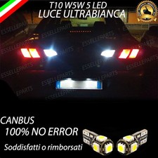 COPPIA LUCI TARGA A 5 LED ALFA ROMEO 166 T10 W5W CANBUS NO ERROR