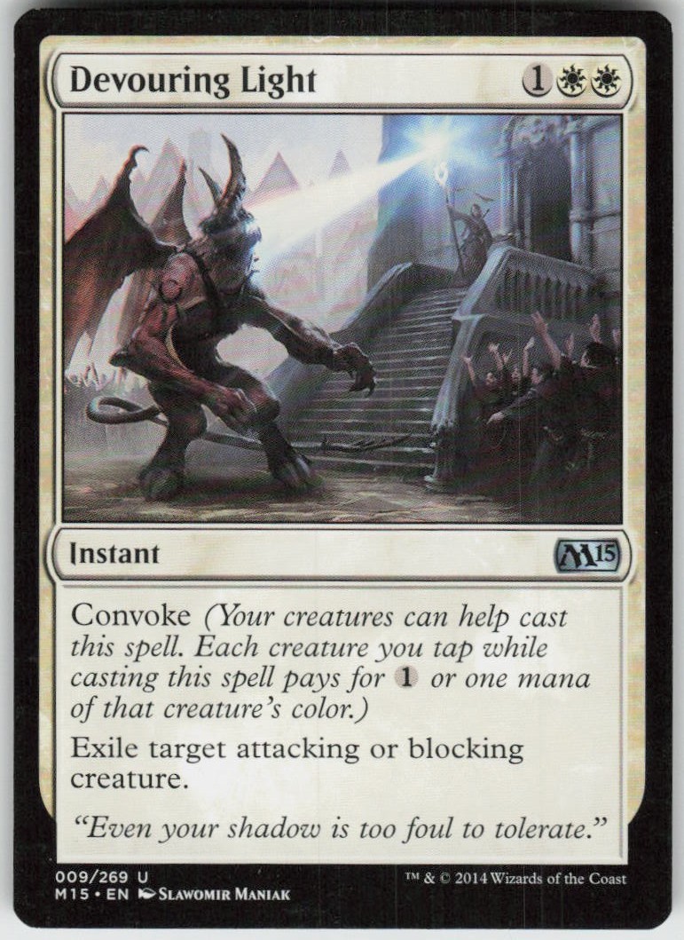 Devouring Light 9 M15 Uncommon Moderately Played