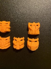 Lego Bionicle Gahlok Orange Krana Mask Set Of 7, Xa Za Vu Yo Ja Su Bo, #1