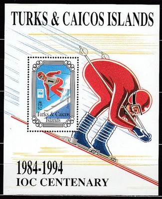 Turk y Caicos - Hojas Yvert 145 ** Mnh  Deportes esqui