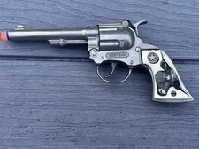 Vintage Western Hubley Childs Cap Pistol Longhorn Original Collectible