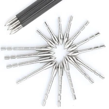12pcs Archery Arrowhead Inserts Steel Tips ID4.2mm 60-120gr Bow Hunting Target