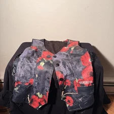 Head rush Laced-up biker style vest