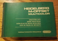 Heidelberg M-OFFSET MULTICOLOR Spare Parts Book