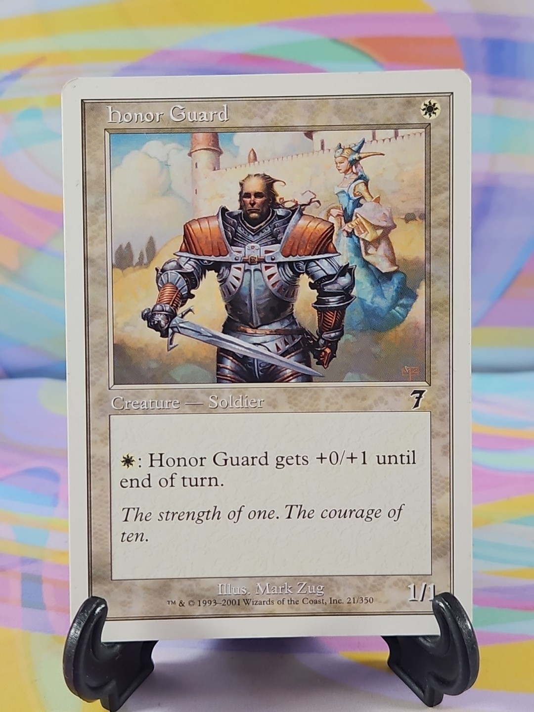 Magic the Gathering MTG Seventh Edition 2001 Card | Honor Guard 21/350