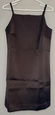 Tuckernuck Chocolate Satin Lara Mini Dress - Size 4