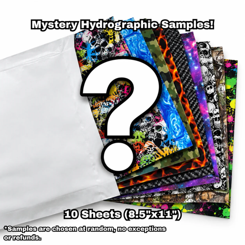 Random Hydro Samples Mystery Box - Hydrographic Film Hydro Dipping | eBay