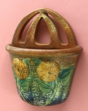 Roseville Pottery Sunflower WALL POCKET 1930s SEE PHOTOS