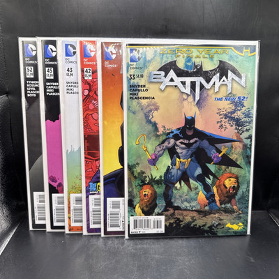 Batman New 52 Issue # s 33 42 42 43 44 & 52. DC Universe Comics (2019) (I19)(38)