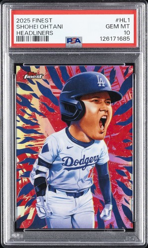 2025 TOPPS FINEST HEADLINERS #HL1 SHOHEI OHTANI PSA 10