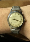 Vintage 1958 Early Timex Self-Wind Automatic Men's Wristwatch- 10k GF band-Runs!