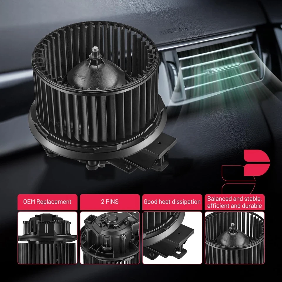 Motor soplador calentador de aire acondicionado con jaula ventilador 700274 para Ford Explorer Flex Taurus 2012-2017 Foto 4 de 4