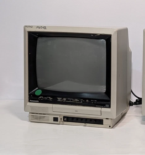 Vintage Panasonic AG-513 Video Monitor/Recorder/VCR, 120VAC, 60Hz, Retro 1990s
