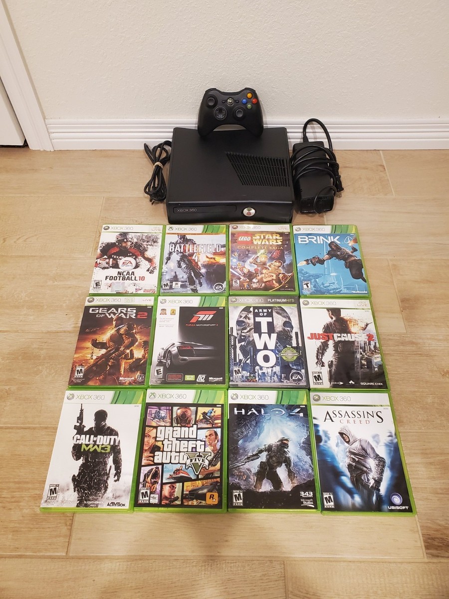 Microsoft Xbox 360 S 4GB Console System Games Bundle Grand Theft