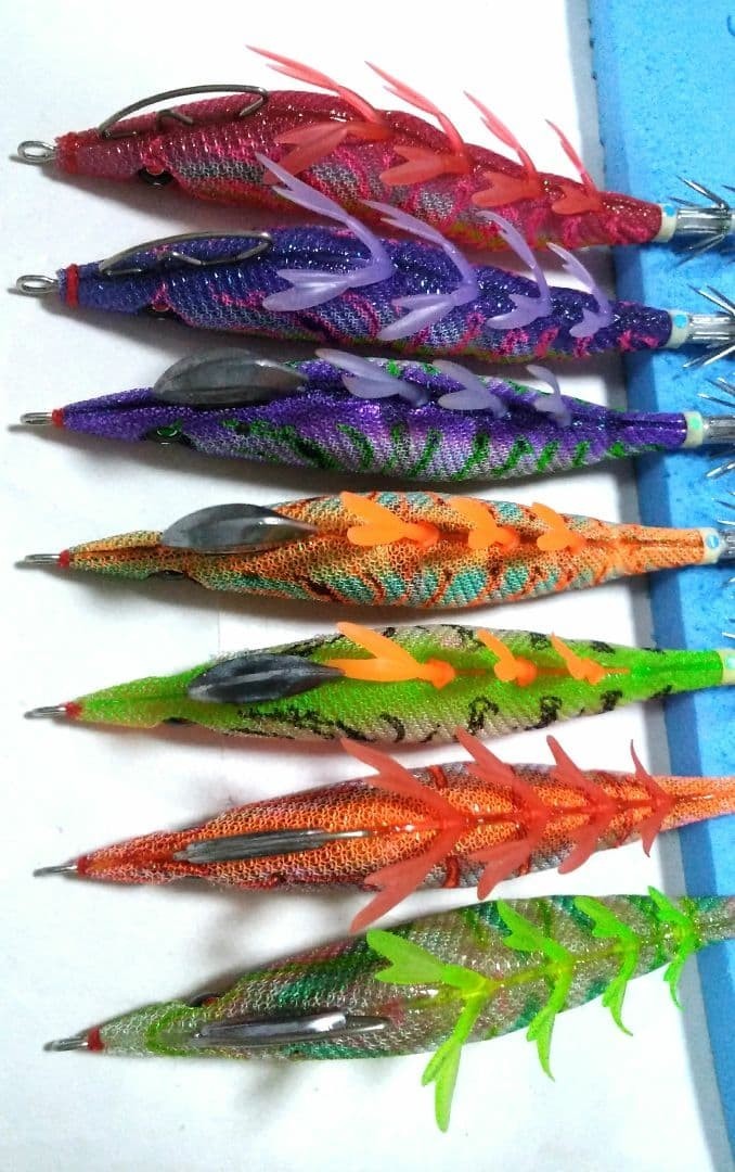 DUEL Yo-Zuri EZ-Q Cast Dartmaster Cast Plus 3.5 Egi Squid Jig Lot of 7 Japan No - Image 6