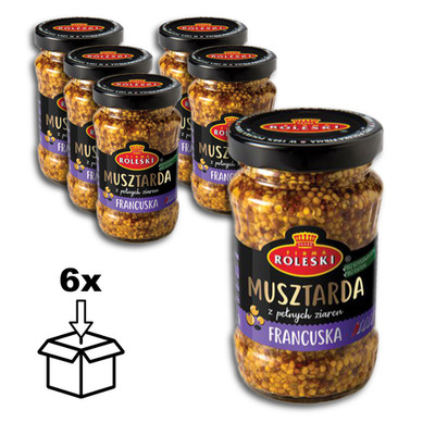 Roleski Senf Musztarda Francuska Französisches Senf 180ml - 6 x 175g