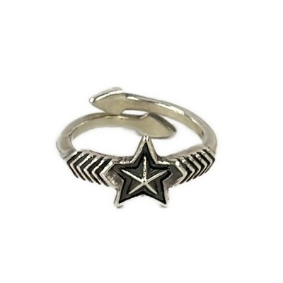 CODY SANDERSON Double Arrow Small Star C2-08-006 Silver Ring #3 3/8