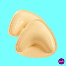 VETY Women's Silicone Sticky Bra Inserts, Push-Up, Beige, UK B