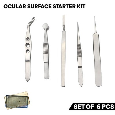 6 Pcs Ocular Surface Starter Kit German Steel Ophthalmic Instrument Eyelid Set