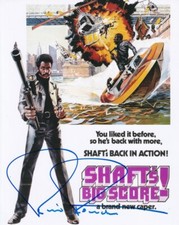 RICHARD ROUNDTREE signed Autogramm 20x25cm SHAFTS BIG SCORE  in Person autograph