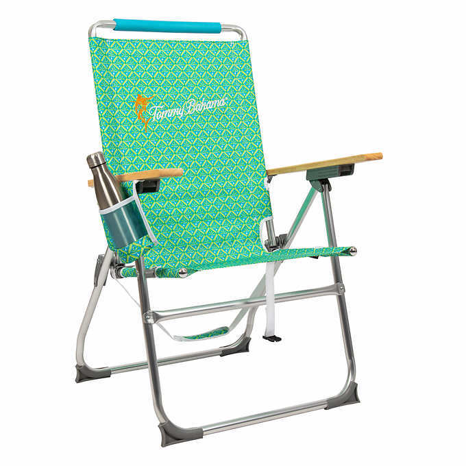 Tommy Bahama HiBoy Beach Chair, Reclining, Portable, 300 lb Capacity