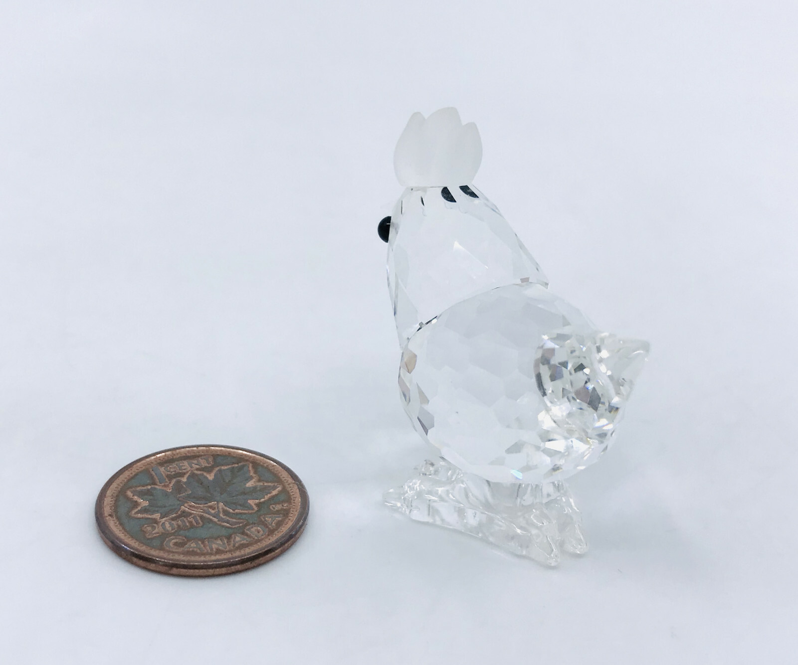 Swarovski Crystal Hen Chicken Figurine 1.5in Austria Logo 1990s no box