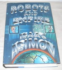 Robots and Empire Isaac Asimov 1st Edition 1985 Doubleday HBDJ p383 Gutter P032