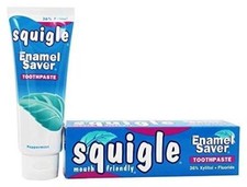 Squigle Enamel Saver Toothpaste, Helps Prevent Canker Sores, 1,2,4,6 or 12 Pack
