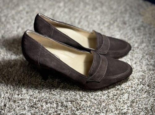 Talbots Damenschuhe braun Wildleder hochhackige Pumps Größe 7,5 B " - Bild 2 von 6