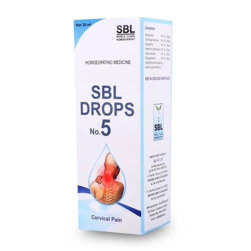 SBL Drops No.5 for Cervical Pain, Neck Stiffness, Vertigo Relief 30ml x 3 - Picture 8 of 8