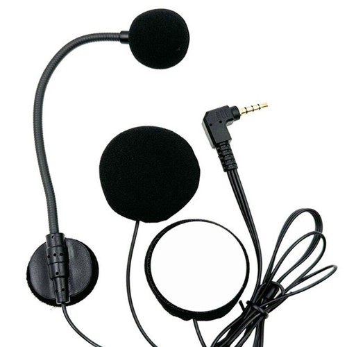 3.5mm Earpiece Microphone Speaker Motorcycle Headphones Intercom Interphones Mic - Picture 4 of 7