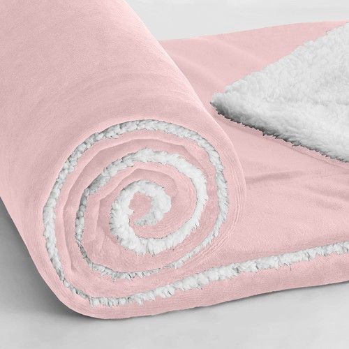480 GSM Heavy Sherpa Fleece Blanket Soft Warm Sofa Bed Throw Faux Fur Blanket UK - Picture 119 of 132