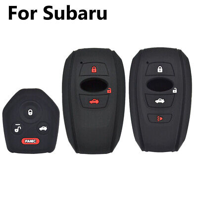 1x Silicone Key Fob Cover Shell Case For Subaru Outback Legacy Forester BRZ XV