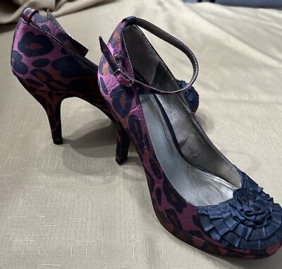 Purple Animal Print Platform Heels by  fergalicious