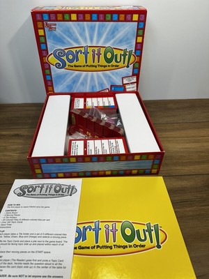 Sort It Out Spiel ''Das Spiel, die Dinge in Ordnung zu bringen'' (Alter 12+)