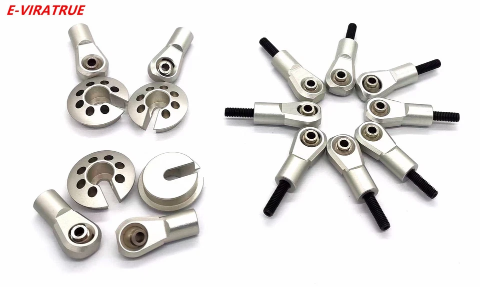 E-VIRATRUE 7075Alu Rod End/Shock Rod End/Spring Cups For Losi Super BAJA REY 1/6 - Image 2 of 4