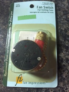 Fan Switch 3 Speed 4 Wire For Ceiling Fans Ebay