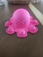 Pink Reversible Octopus Bubble Pop Stress Relief Fidget Toy