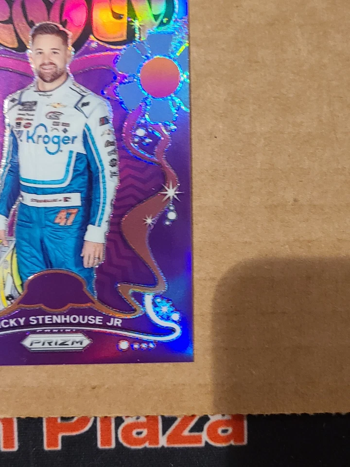 2023 PANINI PRIZM RACING RICKY STENHOUSE JR. GROOVY INSERT CASE HIT SP #G14 - Image 4 of 4