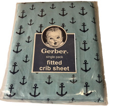 Gerber Single Pack fitted crib sheet 28in X 52in Mattress, 100 Cotton, New,