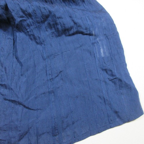 Coldwater Creek womens solid midnight navy pleated sleeveless button top XS NWT - 第 6/9 張圖片