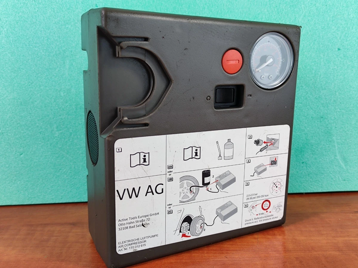 VOLKSWAGEN AUDI ELECTRIC TIRE INFLATION COMPRESSOR AIR PUMP ACTIVE TOOLS