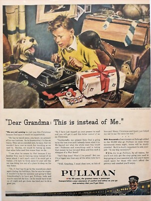 1943 Vintage Magazine Page Ad Pullman Passenger Cars