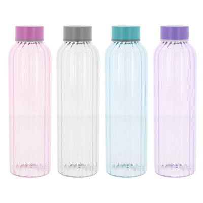 Glas Trinkflaschen Sport Gym Reise Trinkflasche Auslaufsicher Farbig 500ml