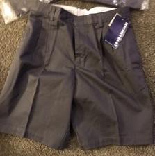 French Toast - boy  s uniform pleated dark grey shorts -size 14 husky