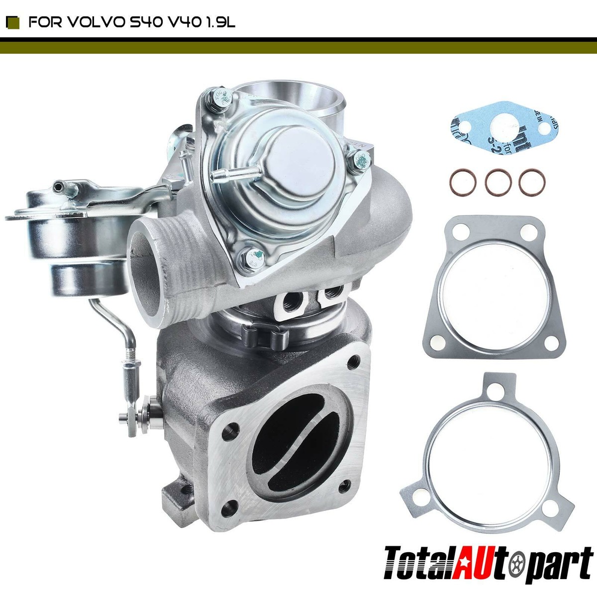 Turbo Turbocharger w/Gasket for Volvo S40 V40 00-04 L4 1.9L