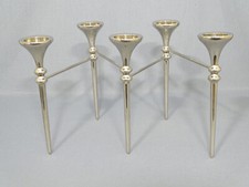 Vernickelter Modularer Kerzenhalter BMF Nagel Quist 60er Jahre